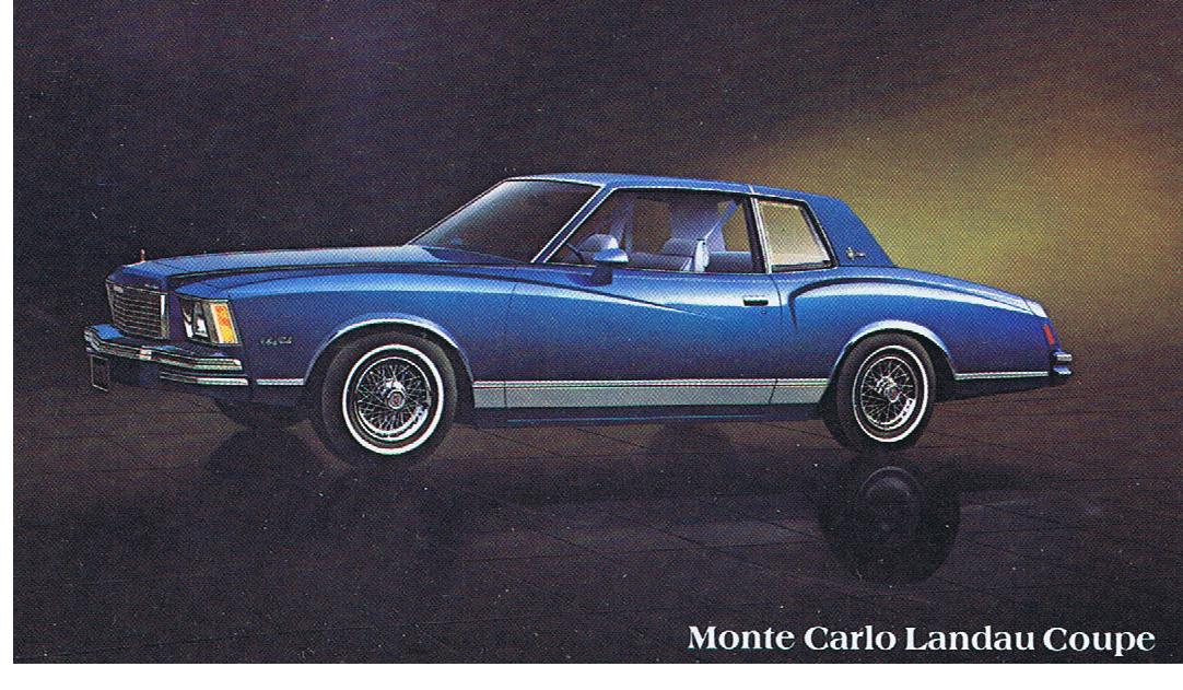 1978 Chevrolet Monte Carlo Landau Coupe Vykort