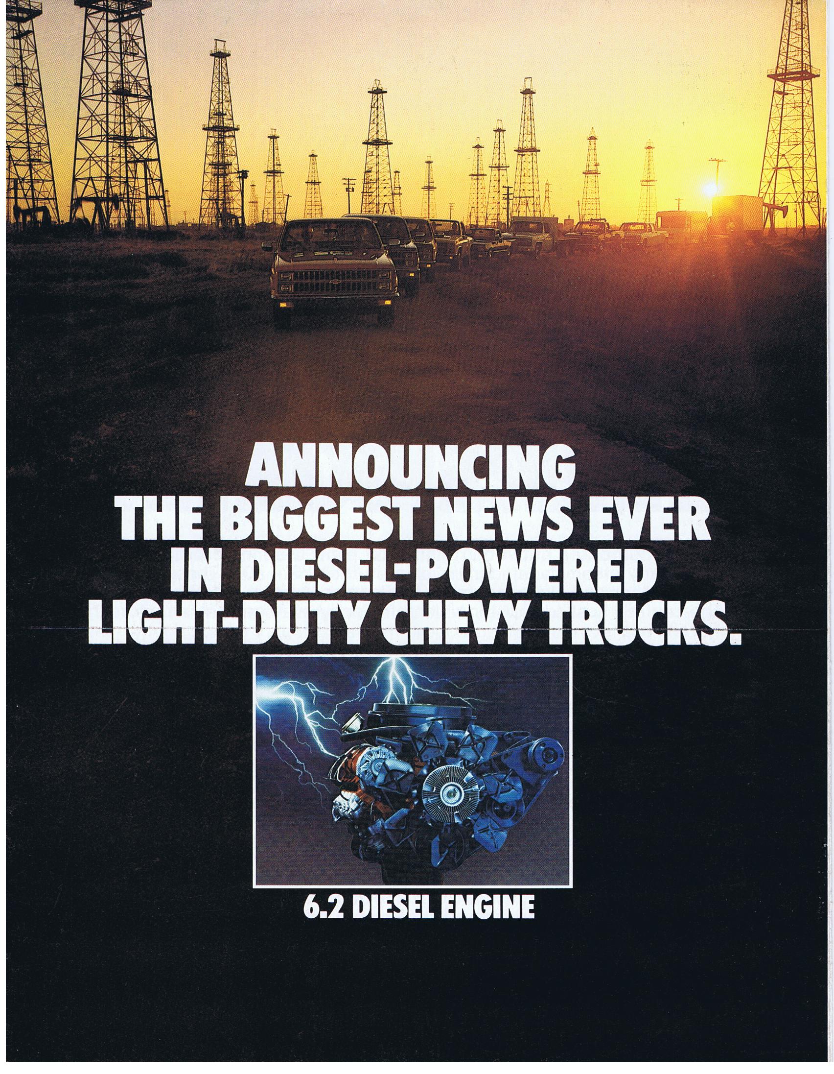 1982 Chevrolet 6.2 Diesel Engine Folder Stor