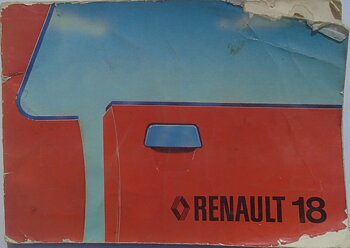 1980 Renault 18 instruktionsbok