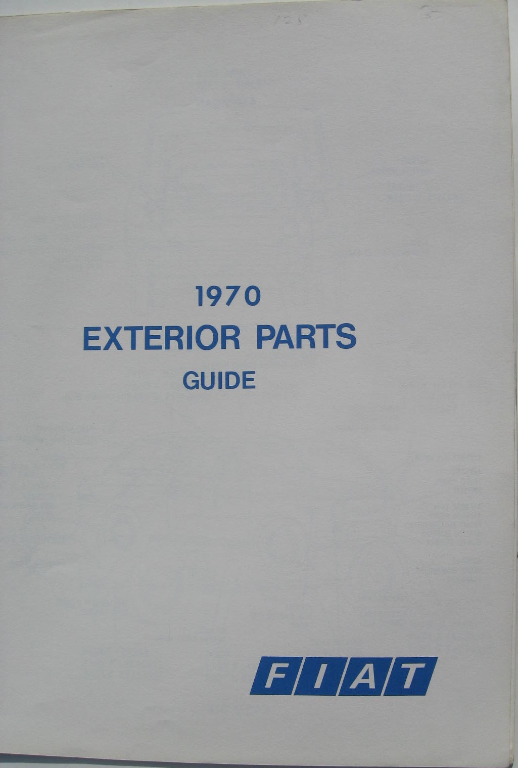 1970 Fiat 850 och 124 Exterior Parts Guide