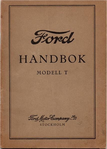 1927 Ford Model T Handbok svensk