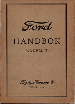 1927 Ford Model T Handbok svensk
