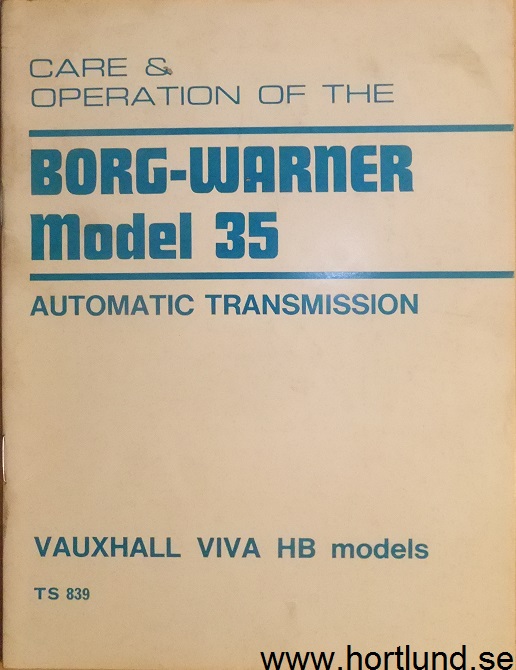 1967 Vauxhall Viva HB Automatic Transmission