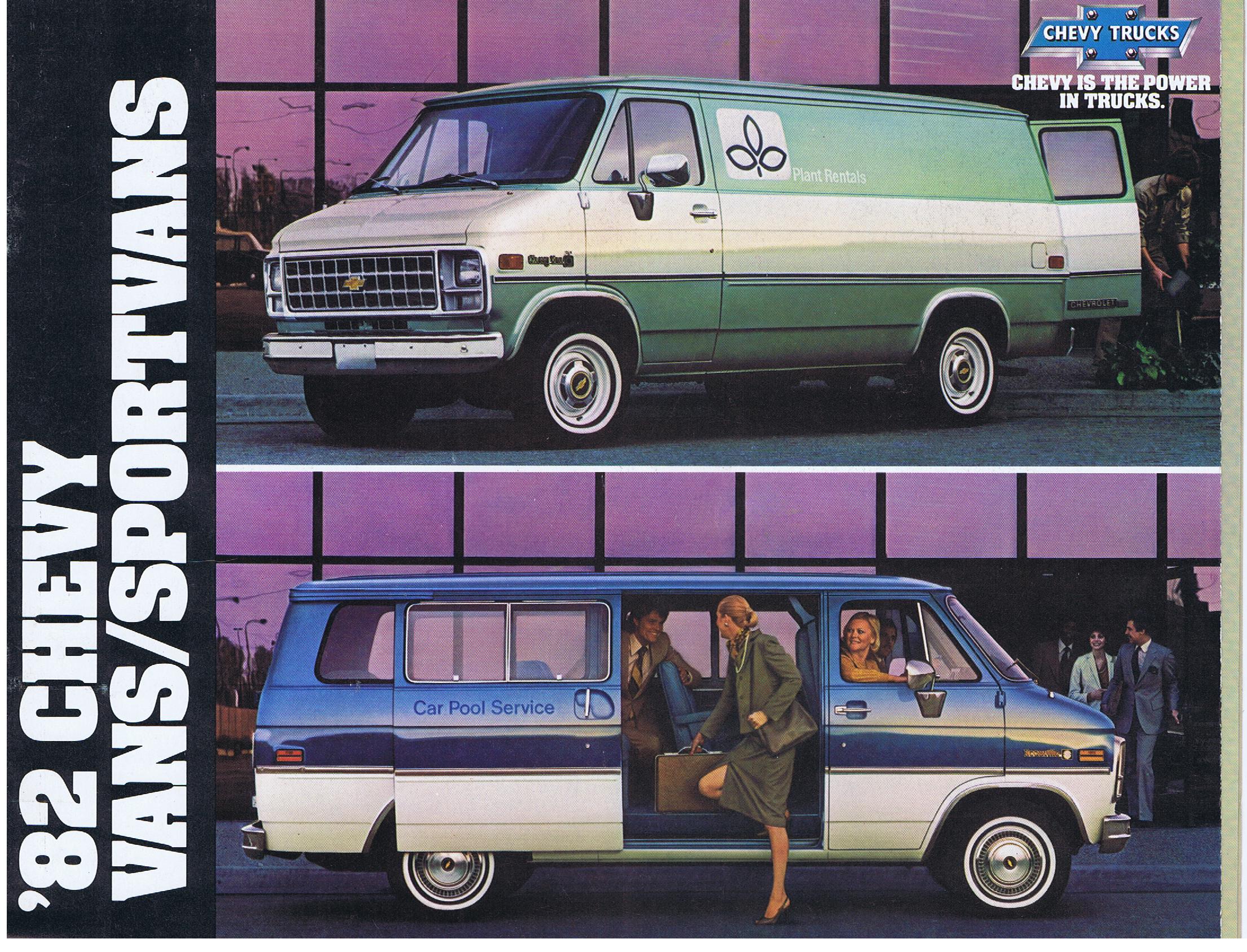 1982 Chevrolet Trucks Vans Sportvans Folder
