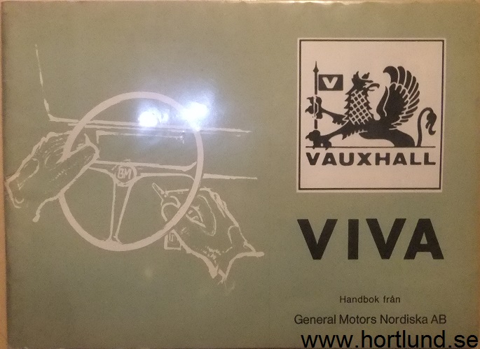1969 Vauxhall Viva & Viva GT Handbok svensk
