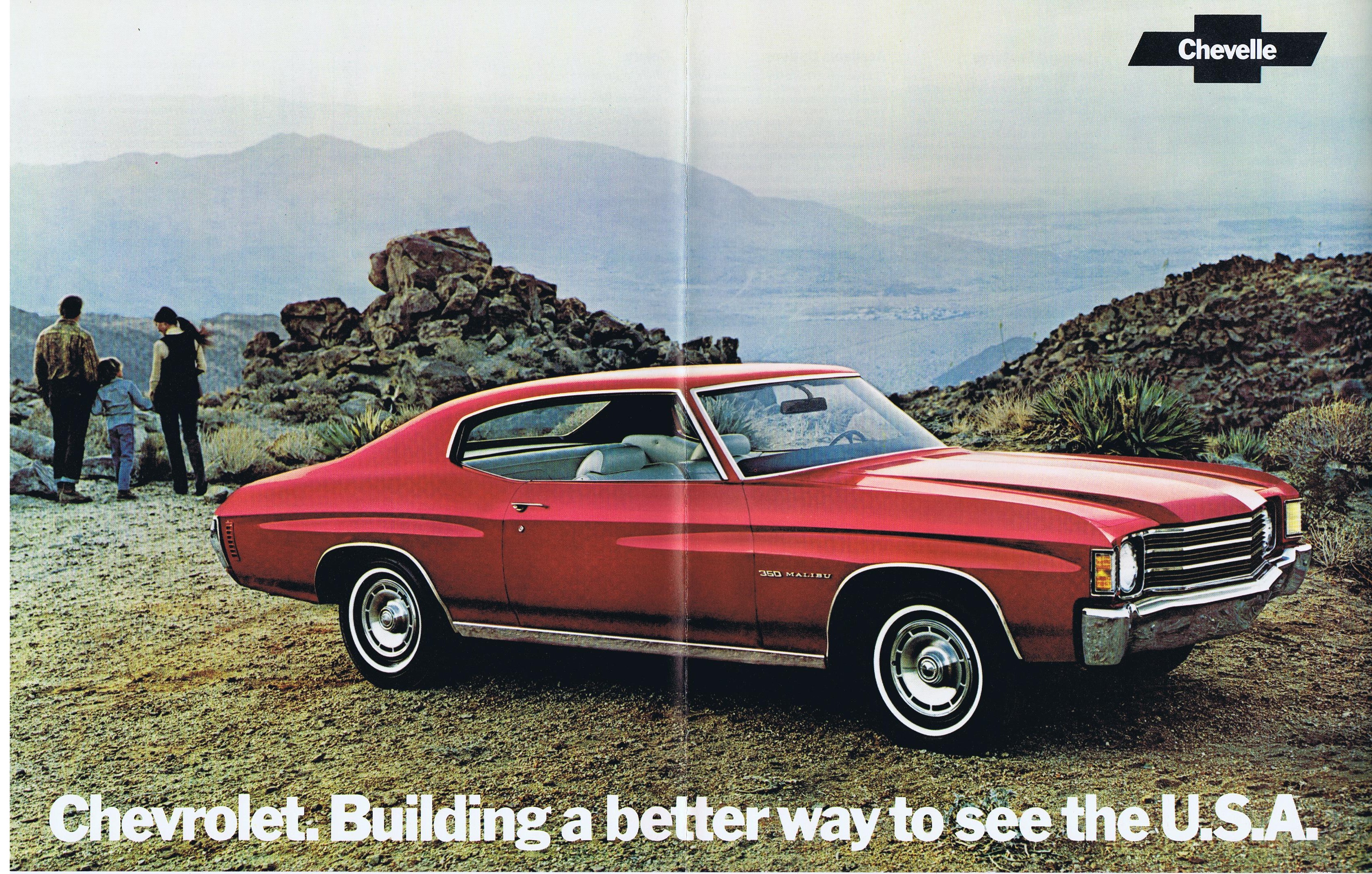 1972 Chevrolet Chevelle Affisch med info på baksidan
