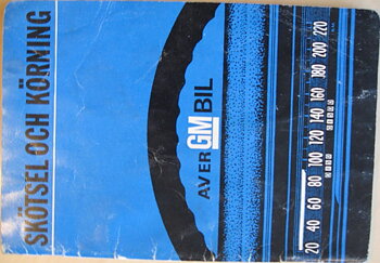 1969 GM Skötsel och Körning av Er GM Bil