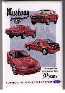 Mustang 30 Years kylskåpsmagnet