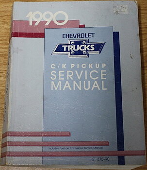 1990 Chevrolet Truck C-K Pick-up Service Manual