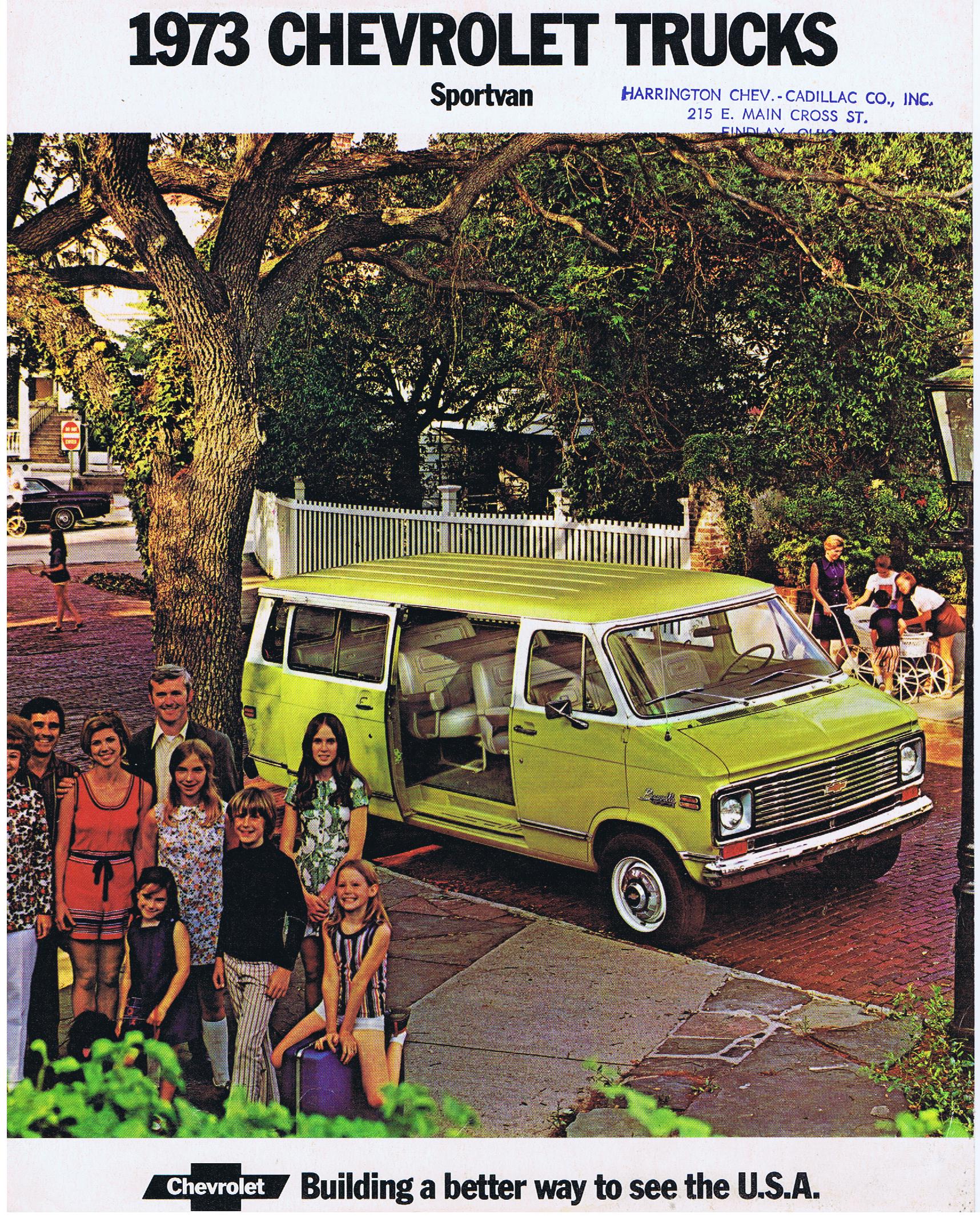 1973 Chevrolet Sportvan Broschyr