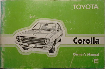 1977 Toyota Corolla Owner's Manual