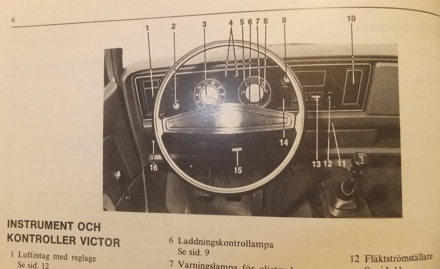 1972 Vauxhall Victor och Ventora Instruktionsbok svensk - 2