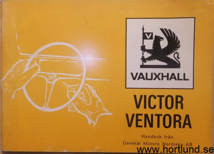 1972 Vauxhall Victor och Ventora Instruktionsbok svensk
