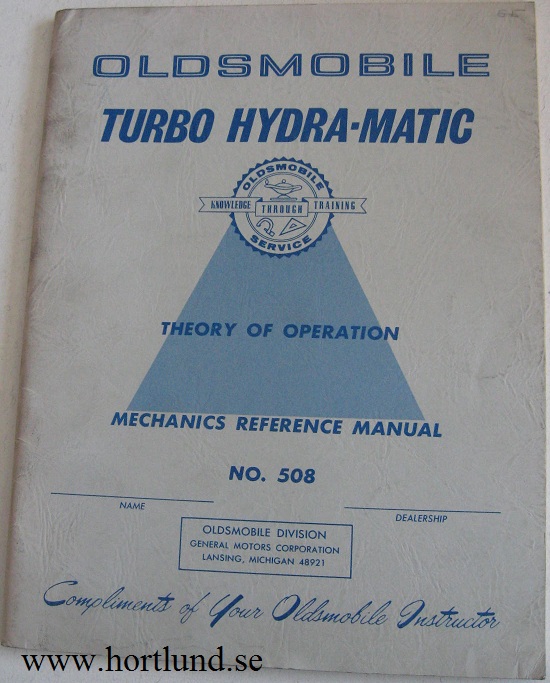 1965 Oldsmobile Turbo Hydra-Matic Mechanics Reference Manual