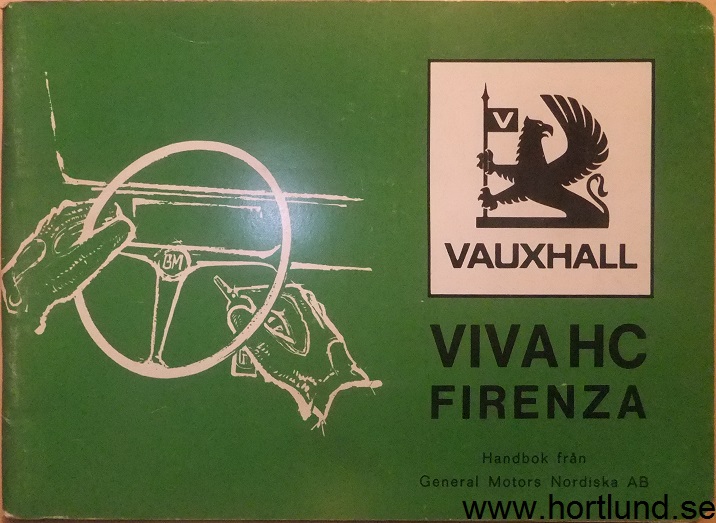 1972 Vauxhall Viva HC & Firenza Handbok svensk
