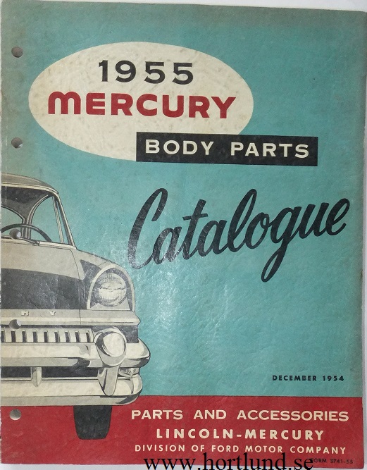 Www.hortlund.se - 1955 Mercury Body Parts Catalog