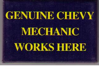 Chevrolet Mechanic kylskåpsmagnet