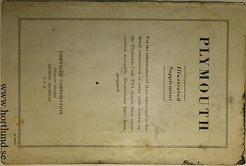 1937 Plymouth Illustrated Supplement