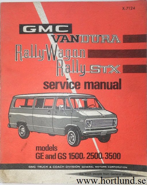 1971 GMC Van Service Manual