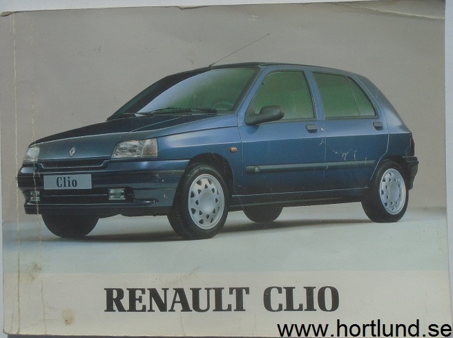 1994 1995 Renault Clio instruktionsbok