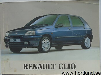 1994 1995 Renault Clio instruktionsbok