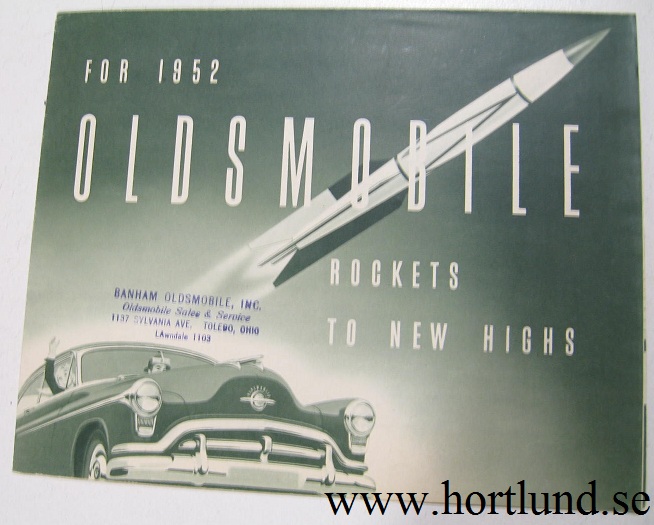 1952 Oldsmobile broschyr folder