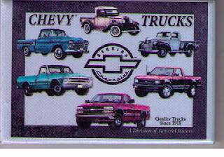 Chevrolet Trucks kylskåpsmagnet