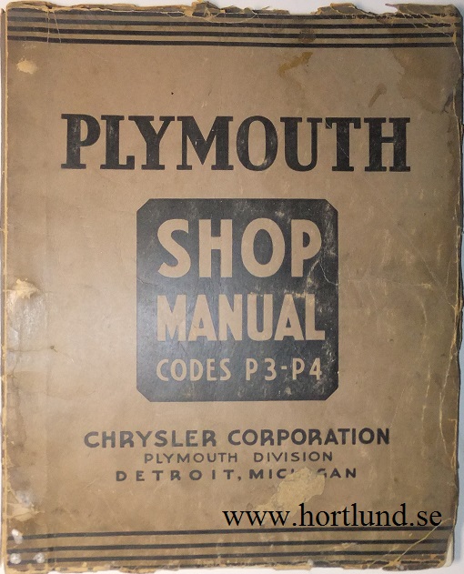 1937 Plymouth Shop Manual