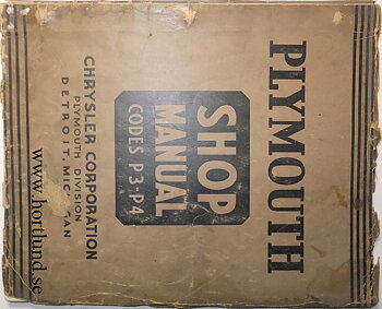 1937 Plymouth Shop Manual