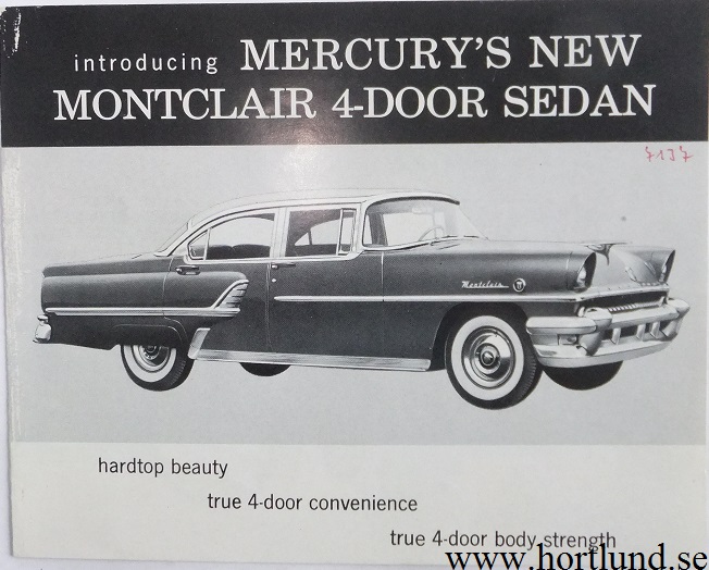 1955 Mercury Montclair broschyr