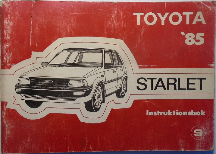 1985 Toyota Starlet  Instruktionsbok