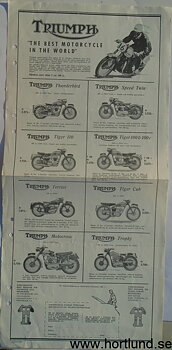 1955 Triumph broschyr svensk