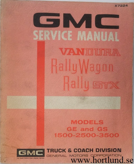 1972 GMC Van Service Manual