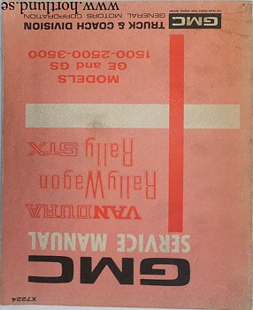 1972 GMC Van Service Manual