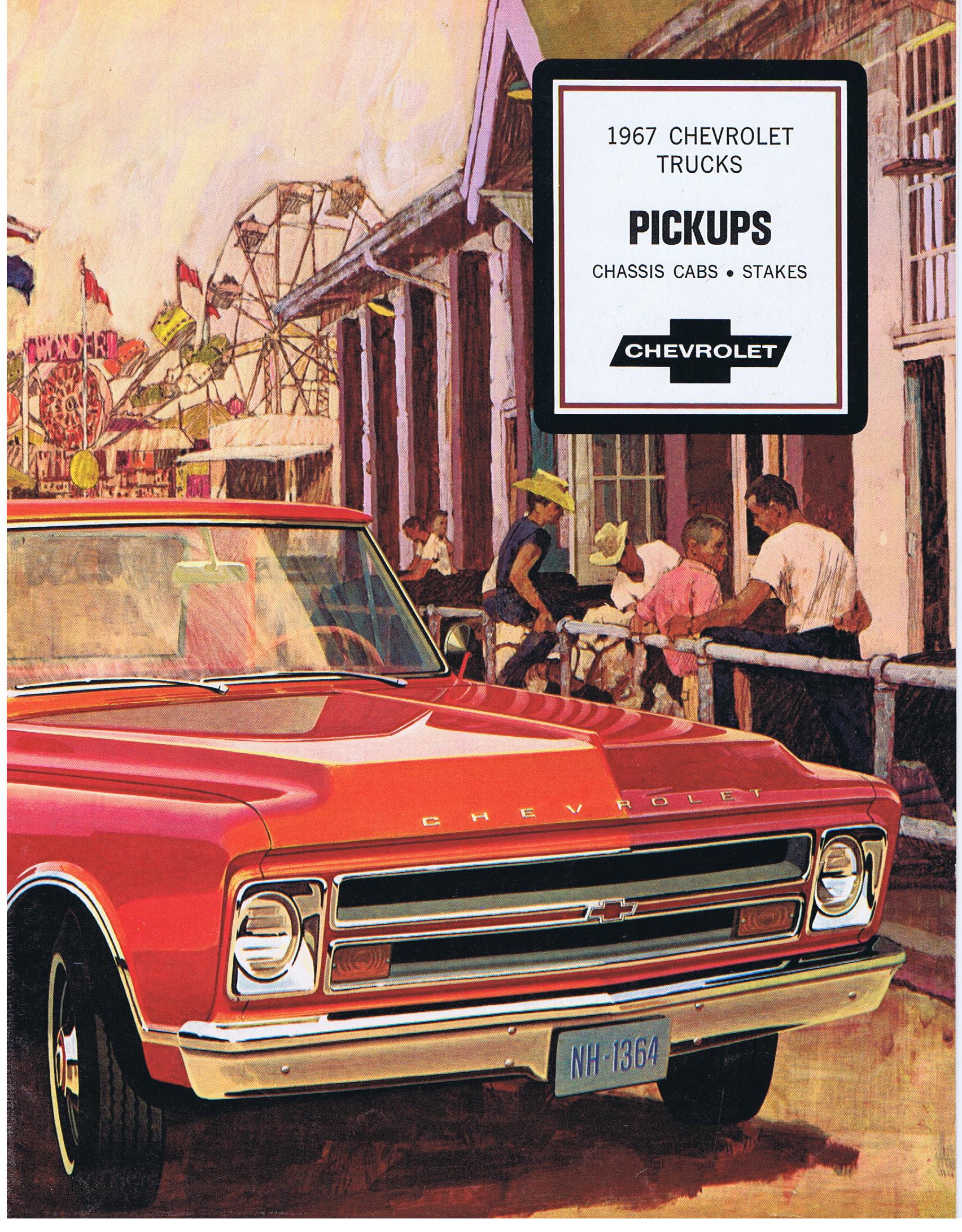 1967 Chevrolet Truck Försäljningsbroschyr Pickups