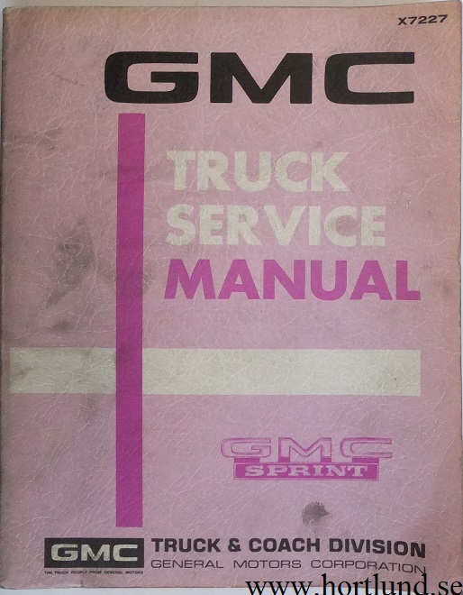 1972 GMC Sprint Service Manual