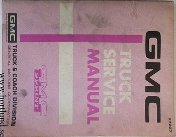 1972 GMC Sprint Service Manual