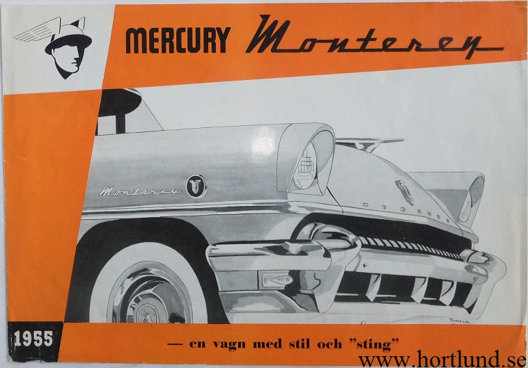 1955 Mercury Monterey svensk broschyr