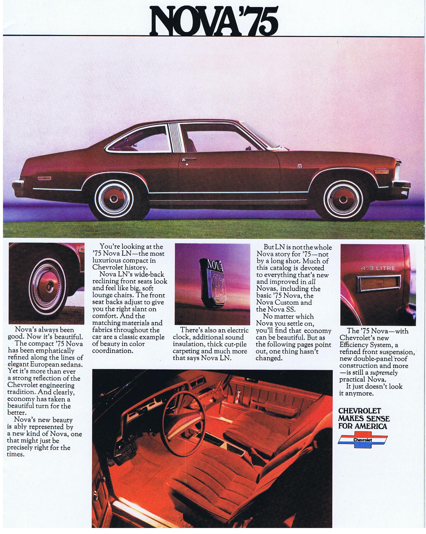 1975 Chevrolet Nova Broschyr