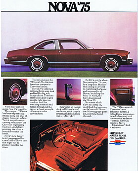 1975 Chevrolet Nova Broschyr