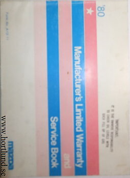 1980 Mazda Service Book 2:dra utg.