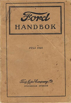 1925 Ford Model T Handbok svensk