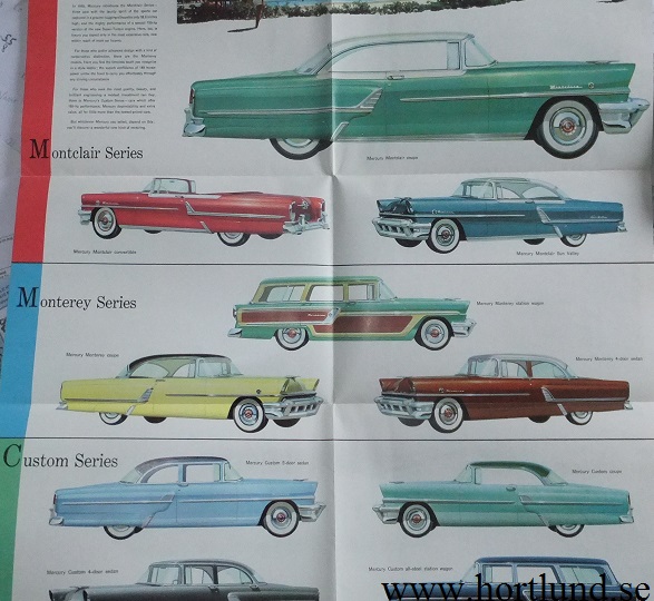 1955 Mercury broschyr - 2