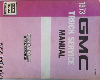 1973 GMC Sprint Service Manual