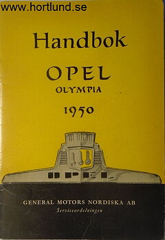 1950 Opel Olympia Handbok