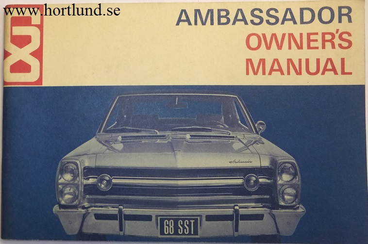 1968 AMC Ambassador Owner's Manual