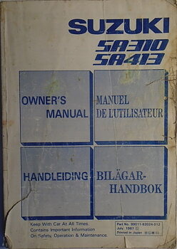 1988 Suzuki SA310 SA413 Handbok