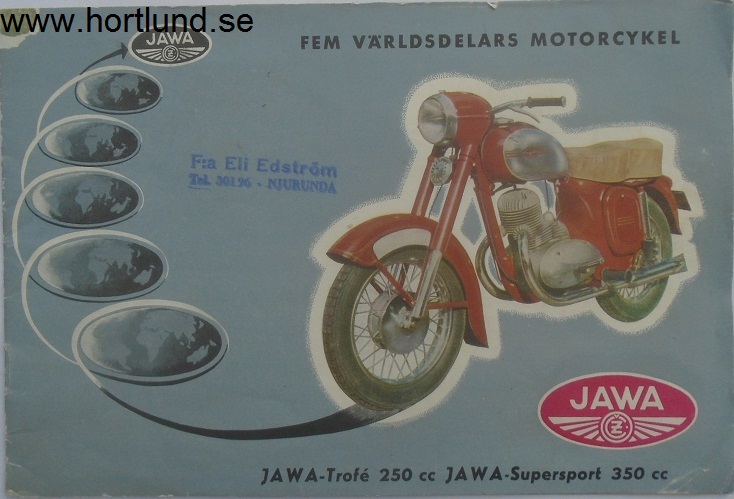 1957 Jawa broschyr