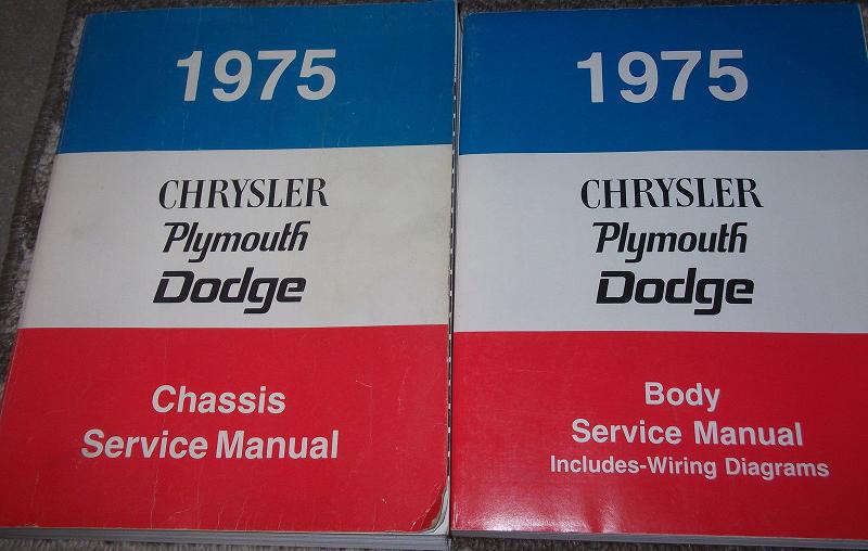 1975 Plymouth & Dodge & Chrysler och Imperial Service Manual original