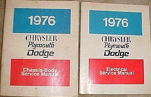 1976 Plymouth & Dodge & Chrysler Service Manual original